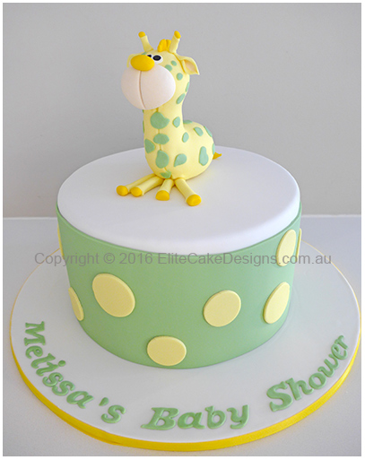 Baby giraffe Baby Shower Cake Sydney